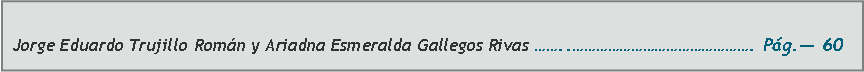 Cuadro de texto: Jorge Eduardo Trujillo Romn y Ariadna Esmeralda Gallegos Rivas ... Pg. 60